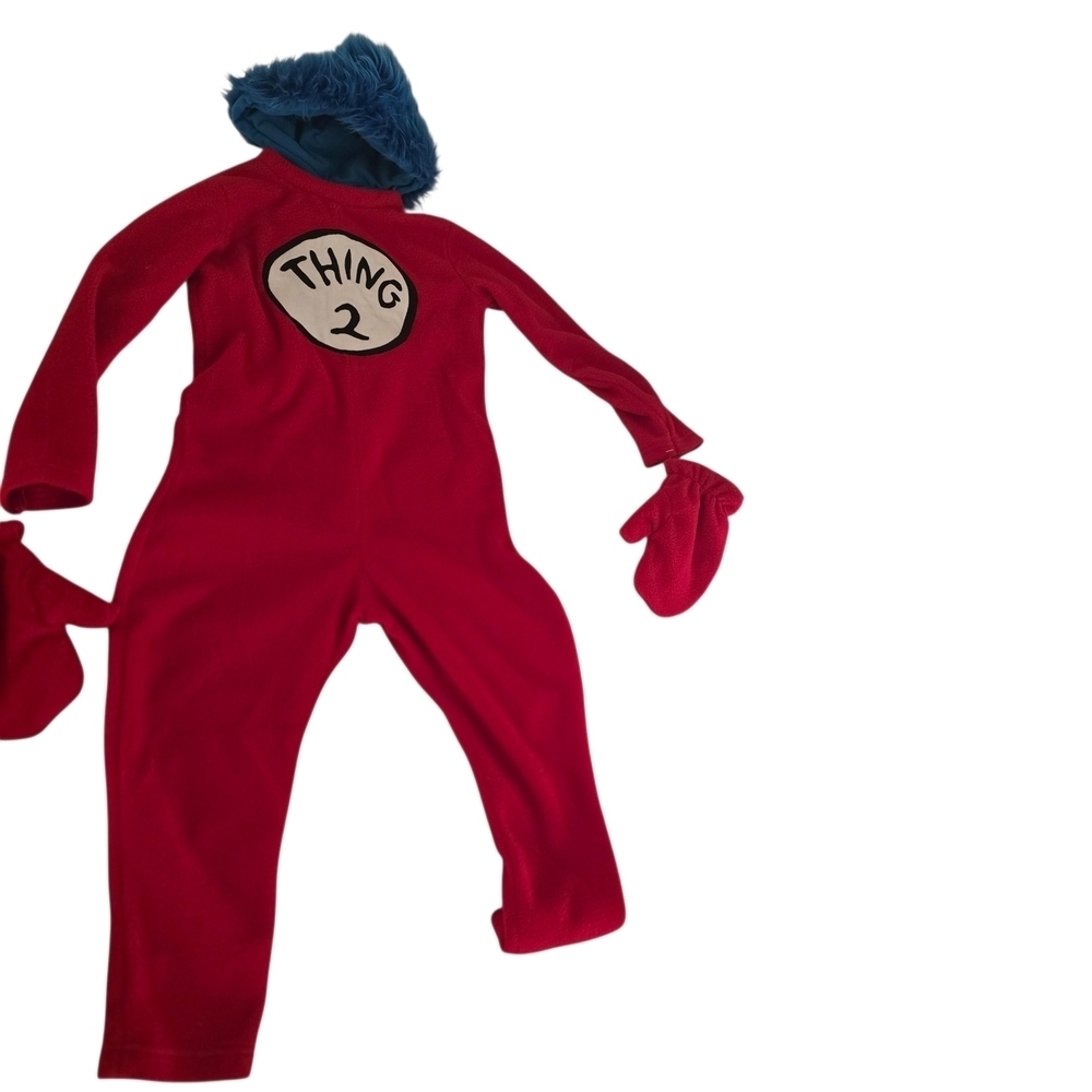Pottery Barn Kids Dr Seuss Thing 2 Halloween Costume - Picture 1 of 3